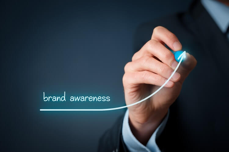 brand awareness ascending line
