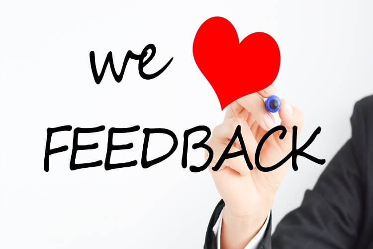 360 degree feedback we love feedback image