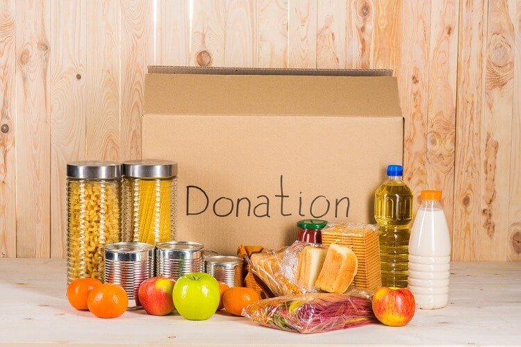 companies that donate food to nonprofit organizations donating food