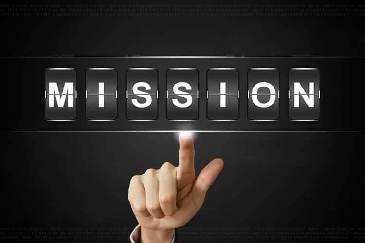 mission statement vs vision statement spelling 'mission'